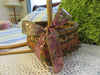 Basket Flower Girl Heart Shaped Woven Vintage Wedding Accessory {{ JAMsCraftCloset }}