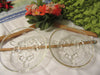 Serving Dish Small Round Clear Glass Vintage Two to Choose From One has Gold Trim on the Rim {{ JAMsCraftCloset }}