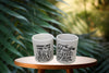 Mugs Coffee FAITH Hand Painted Stenciled SET OF 2 Faith Over Fear - Commit You Work To The Lord - Crafters Delight {{ JAMsCraftCloset }}