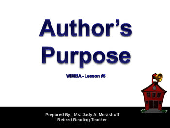 Author's Purpose PowerPoint Complete Lesson Teacher Resource from Pretest to Posttest {{ JAMsCraftCloset }}