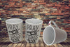 FAITH Design Mug Cup Coffee Hand Painted Stenciled Farmhouse Country Kitchen Decor Crafters Delight {{ JAMsCraftCloset }}