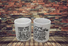 Mugs Coffee FAITH Hand Painted Stenciled SET OF 2 Faith Over Fear - Commit You Work To The Lord - Crafters Delight {{ JAMsCraftCloset }}