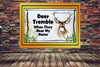 DEER License Plate Digital Graphic Design Download DEER TREMBLE WHEN THEY HEAR MY NAME SVG-PNG Hunters Crafters Delight Sublimation {{ JAMsCraftCloset }}