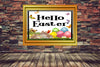 Garden Flag Digital Design Sublimation Easter Graphic SVG-PNG-JPEG Download HELLO EASTER Crafters Delight {{ JAMsCraftCloset }}
