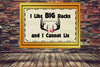 DEER License Plate Digital Graphic Design Download I LIKE BIG RACKS SVG-PNG Hunters Crafters Delight Sublimation {{ JAMsCraftCloset }}