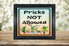 Garden Flag Digital Design Sublimation Easter Graphic SVG-PNG-JPEG Download PRICKS ARE NOT ALLOWED Crafters Delight {{ JAMsCraftCloset }}