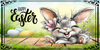 RECTANGLE SHAPED Digital Graphic Design CERAMIC TILE Easter BUNNY LAUGHING - PNG SVG PDF JPEG Farmhouse Country Home HOLIDAY Wall Art Shelf Sitter Decor Gift Crafters Delight - JAMsCraftCloset