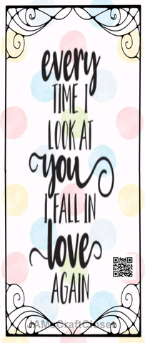 DIGITAL RECTANGLE Graphic Design I LOOK AT YOU AND FALL IN LOVE AGAIN 2 - PNG SVG JPEG PDF Farmhouse Country Cabin NURSERY Wall Art Shelf Sitter Home Decor Gift Crafters Delight - JAMsCraftCloset