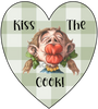 HEART SHAPED Digital Graphic Design KISS THE COOK Sublimation PNG JPEG PDF SVG Kitchen Sign Farmhouse Country Home Wall Art Decor Gift Crafters Delight HAPPY CRAFTING {{ JAMsCraftCloset }}