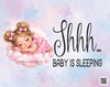 DIGITAL RECTANGLE Graphic Design BABY SLEEPING - GIRL - PNG SVG JPEG PDF Farmhouse Country Cabin NURSERY Wall Art Shelf Sitter Home Decor Gift Crafters Delight - JAMsCraftCloset