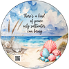 DIGITAL ROUND Graphic Design - KIND OF PEACE SALTWATER BRINGS - Beach Coastal Decor Wedding Gift HOME DECOR Sublimation Decoupage PNG SVG PDF JPEG Wall Art Shelf Sitter Gift Crafters Delight - JAMsCraftCloset