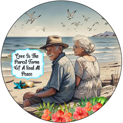 DIGITAL ROUND Graphic Design LOVE IS THE PUREST FORM 2 Sublimation Decoupage PNG SVG Country Farmhouse Shelf Sitter Wall Art Crafters Delight - JAMsCraftCloset