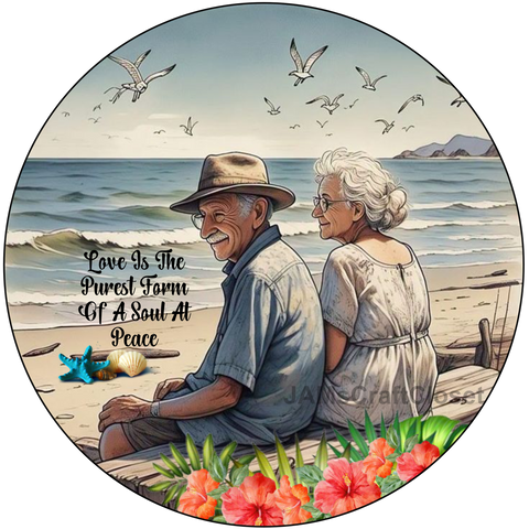 DIGITAL ROUND Graphic Design LOVE IS THE PUREST FORM Sublimation Decoupage PNG SVG Country Farmhouse Shelf Sitter Wall Art Crafters Delight - JAMsCraftCloset
