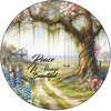 DIGITAL ROUND Graphic Design PEACE IS ALWAYS BEAUTIFUL Sublimation Decoupage PNG SVG Country Farmhouse Shelf Sitter Wall Art Crafters Delight - JAMsCraftCloset