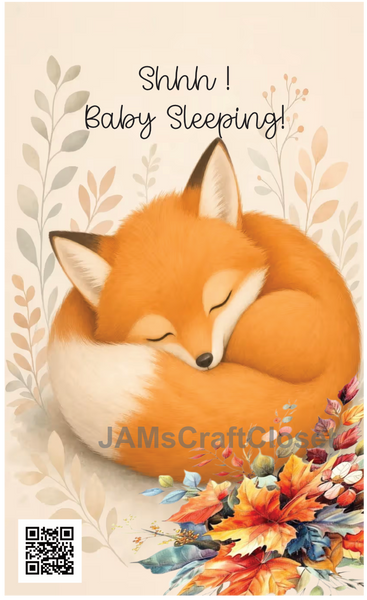DIGITAL RECTANGLE Graphic Design SHHH BABY SLEEPING - PNG SVG NURSERY DECOR Wall Art Shelf Sitter Decor KIDS ROOM Gift Crafters Delight - JAMsCraftCloset