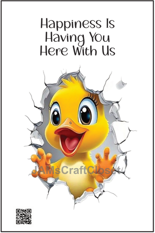 DIGITAL RECTANGLE Graphic Design HAPPINESS IS HAVING YOU HERE WITH US - PNG SVG NURSERY DECOR Wall Art Shelf Sitter Decor KIDS ROOM Gift Crafters Delight {{ JAMsCraftCloset }}