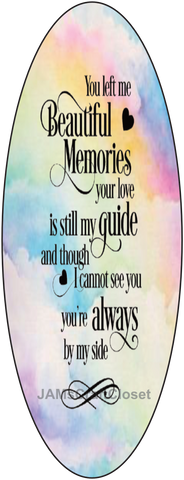 OVAL DIGITAL Graphic Design YOU LEFT ME BEAUTIFUL MEMORIES Colorful Sky Sublimation PNG SVG Lake House Sign Farmhouse Country Home Cabin Bedroom Wall Art Decor Wreath Design Gift Crafters Delight - JAMsCraftCloset