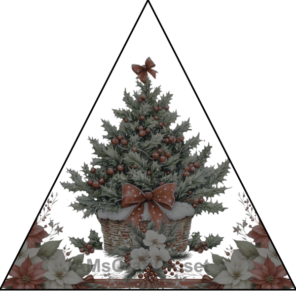 TRIANGLE SHAPED Digital Graphic Design CHRISTMAS TREE - PNG SVG Lake House Sign Farmhouse Country Home Cabin HOLIDAY Wall Art Decor Gift Crafters Delight HAPPY CRAFTING - JAMsCraftCloset