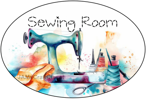 OVAL SHAPED Digital Graphic Design SEWING ROOM Sublimation PNG SVG Lake House Sign Farmhouse Country Home Cabin DOOR ART Decor Wreath Design Gift Crafters Delight - JAMsCraftCloset