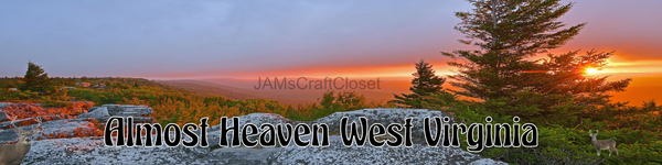 RECTANGLE SHAPED Digital Graphic Design ALMOST HEAVEN 3 AAA - PNG SVG Lake House Sign Farmhouse &nbsp;Country Home Cabin West Virginia Wall Art Decor Gift Crafters Delight HAPPY CRAFTING - JAMsCraftCloset