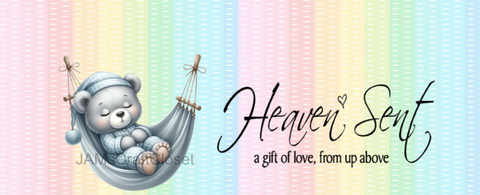 RECTANGLE SHAPED Digital Graphic Design HEAVEN SENT - BOY IN HAMMOCK - PNG SVG PDF Farmhouse Country Home Cabin NURSERY Wall Art Decor Gift Crafters Delight HAPPY CRAFTING - JAMsCraftCloset