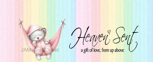 RECTANGLE SHAPED Digital Graphic Design HEAVEN SENT - GIRL IN HAMMOCK - PNG SVG PDF Farmhouse Country Home Cabin NURSERY Wall Art Decor Gift Crafters Delight HAPPY CRAFTING - JAMsCraftCloset
