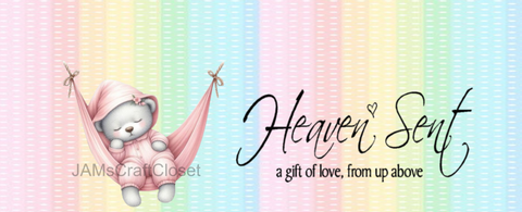RECTANGLE SHAPED Digital Graphic Design HEAVEN SENT - GIRL IN HAMMOCK - PNG SVG PDF Farmhouse Country Home Cabin NURSERY Wall Art Decor Gift Crafters Delight HAPPY CRAFTING - JAMsCraftCloset