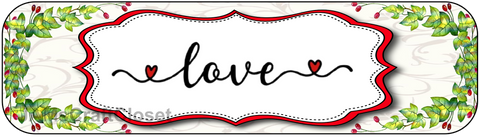 DIGITAL RECTANGLE SHAPED Graphic Design LOVE LACE HEARTS GREENERY - PNG SVG Lake House Sign Farmhouse Country Home Cabin Wall Art Decor Gift Crafters Delight Valentine HAPPY CRAFTING - JAMsCraftCloset