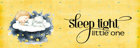 RECTANGLE SHAPED Digital Graphic Design SLEEP TIGHT LITTLE ONE - BOY YELLOW - PNG SVG PDF Farmhouse Country Home Cabin NURSERY Wall Art Decor Gift Crafters Delight HAPPY CRAFTING - JAMsCraftCloset