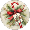 ROUND Digital Graphic Design CANDY CANE MERRY CHRISTMAS - CHRISTMAS DESIGN PNG-JPEG-PDF-SVG-Decoupage-Sublimation Design Graphic Country Farmhouse Home Decor HOLIDAY Decor Gift Crafters Delight- JAMsCraftCloset