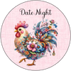 ROUND Digital Graphic Design DATE NIGHT Wedding Gift First Home Sublimation PNG SVG Country Farmhouse Home Decor Wall Art Decor Gift Crafters Delight - JAMsCraftCloset