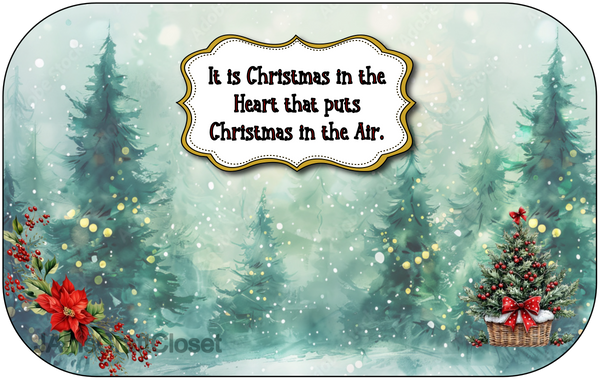 RECTANGLE SHAPED Digital Graphic Design CHRISTMAS IN THE HEART - PNG SVG Lake House Sign Farmhouse Country Home Cabin HOLIDAY Wall Art Decor Gift Crafters Delight HAPPY CRAFTING - JAMsCraftCloset
