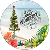 ROUND Digital Graphic Design SANTA - The Most Wonderful Time of the Year - CHRISTMAS DESIGN PNG-JPEG-PDF-SVG-Decoupage-Sublimation Design Graphic Country Farmhouse Home Decor HOLIDAY Decor Gift Crafters Delight - JAMsCraftCloset