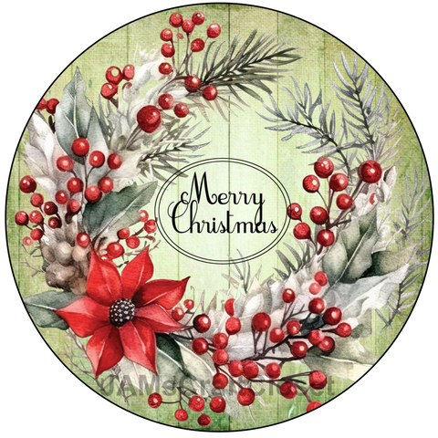 ROUND Digital Graphic Design MERRY CHRISTMAS 1 - &nbsp;Gift First Home Sublimation Decoupage PNG SVG Country Farmhouse Home Decor HOLIDAY Wall Art or Shelf Sitter Decor Gift Crafters Delight - JAMsCraftCloset