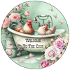 ROUND Digital Graphic Design WELCOME TO THE COOP 2 Rooster Floral Wedding Gift First Home Sublimation Decoupage PNG SVG Country Farmhouse Home Kitchen Decor Wall Art Shelf Sitter Gift Crafters Delight - JAMsCraftCloset