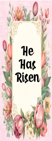 RECTANGLE SHAPED Digital Graphic Design HE HAS RISEN Sublimation PNG SVG EASTER Sign Home Wall Art Decor Wreath Gift Crafters Delight - JAMsCraftCloset