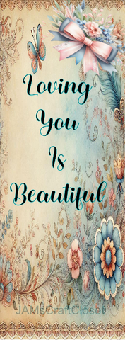 RECTANGLE SHAPED Digital Graphic Design LOVING YOU IS BEAUTIFUL Sublimation Decoupage PDF JPEG PNG SVG EASTER Sign Home Wall Art Decor Wreath LOVE Gift Crafters Delight - JAMsCraftCloset