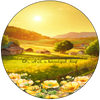 ROUND Digital Graphic Design OH WHAT A BEAUTIFUL DAY Sunny Country Farm Scene Wedding Gift First Home Sublimation PNG SVG Country Farmhouse Home Decor Wall Art Gift Crafters Delight - JAMsCraftCloset