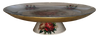 Large Glass Reverse Decoupage Cake Stand Tray FLORAL PEONIES-Cup Cake Stand-Display-Desert Stand-Pedestal Cake Stand-Riser Cake Stand-Display Dish-Gift Idea - JAMsCraftCloset