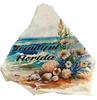 Antique West Virginia Roof Decoupaged BEAUTIFUL FLORIDA Beach Theme Handmade Wall Art Unique Beach Lake House Gift - JAMsCraftCloset