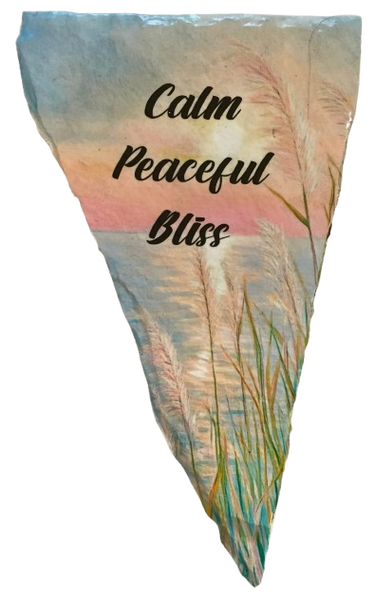 Antique West Virginia Roof Decoupaged CALM PEACEFUL BLISS Beach Theme Handmade Wall Art Unique Beach Lake House Gift - JAMsCraftCloset