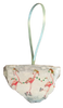 Antique West Virginia Roof Decoupaged Christmas Ornament - Flamingos Ice Skating - Handmade Holiday Tree Decor Unique Beach Lake House Gift - JAMsCraftCloset