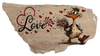 Antique West Virginia Roof Decoupaged LOVE - DUCK WITH FLOWERS - Valentine/Love Theme Handmade Wall Art Unique Home Decor Gift- JAMsCraftCloset