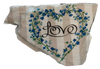 Antique West Virginia Roof Decoupaged LOVE - BLUE FLORAL HEART - Valentine/Love Theme Handmade Wall Art Unique Home Decor Gift- JAMsCraftCloset