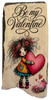 Antique West Virginia Roof Decoupaged BE MY VALENTINE - GIRL WITH HEART - Valentine/Love Theme Handmade Wall Art Unique Home Decor Gift- JAMsCraftCloset