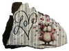 Antique West Virginia Roof Decoupaged LOVE - OWL WITH HEARTS - Valentine/Love Theme Handmade Wall Art Unique Home Decor Gift- JAMsCraftCloset