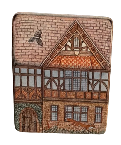 Tin Vintage Hunkydory Design Decorative Tin 1991 Made In England Design By Dana Kubick Metal Display Tin Collector Tin Storage Collectibles Gift - JAMsCraftCloset