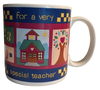 Mug &nbsp;Vintage Teacher Themed &nbsp;FOR A VERY SPECIAL TEACHER Item #12514 Collectible Gift Idea - JAMsCraftCloset