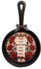 CAST IRON Frying Pan MINI Black MEALS AND MEMORIES ARE MADE HERE Farmhouse Country KITCHEN Wall Art Handmade Hand Painted Decoupaged Repurposed Upcycled Gift Idea Crafters Delight - JAMsCraftCloset