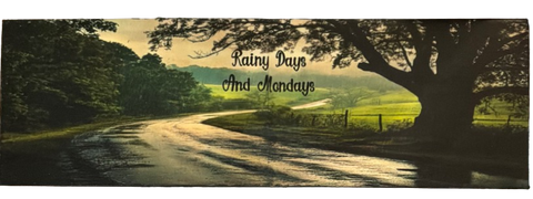 Rectangle Ceramic Tile West Virginia Sign Wall Art Shelf Sitter Gift Idea Country Home Decor RAINY DAYS AND MONDAYS Upcycled {{ JAMsCraftCloset }}